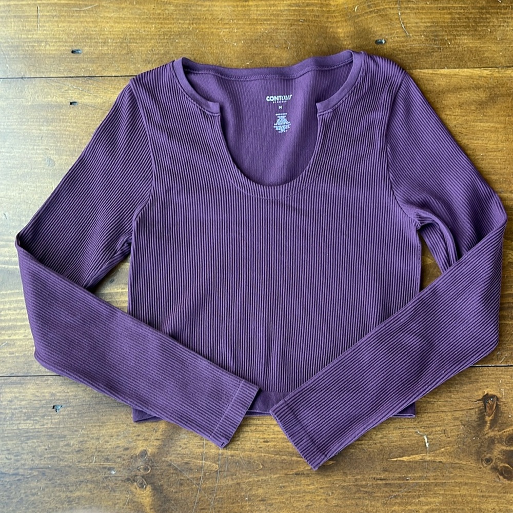 Pacsun Contour Ribbed Long Sleeve Top